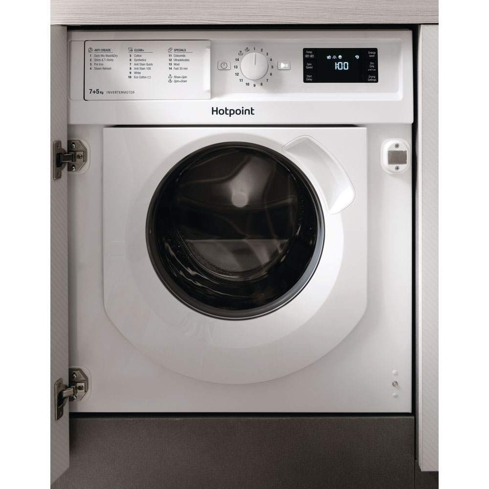 BI WDHG 7148 UK 1400rpm Integrated Washer Dryer 7kg/5kg Load White